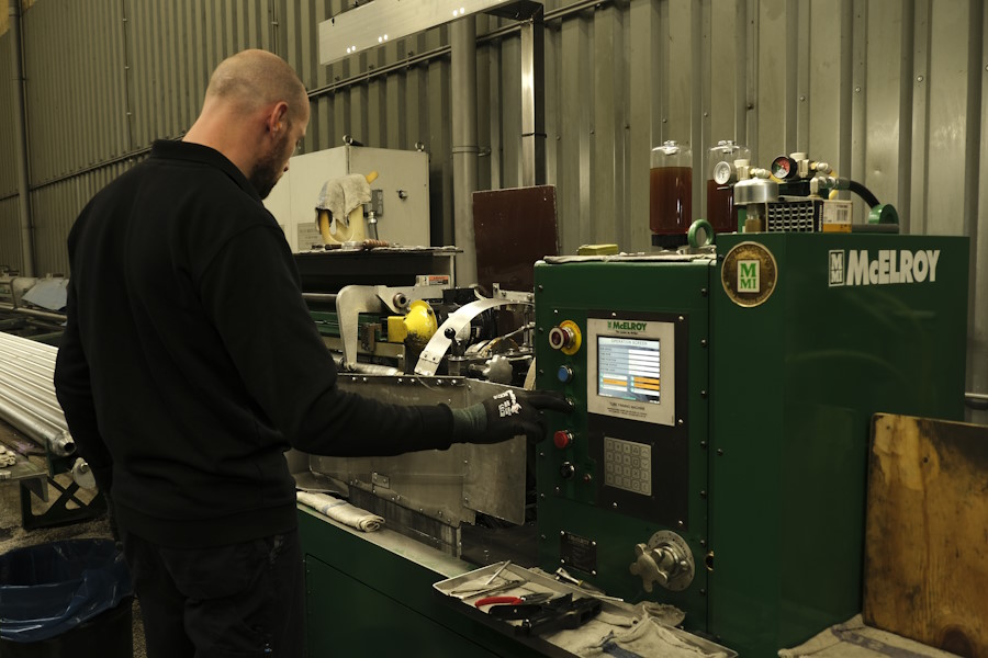 AircoFin finned tubes production