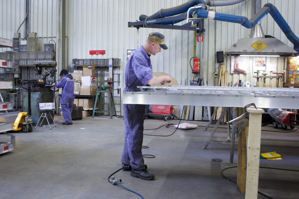 AircoFin louvers in production